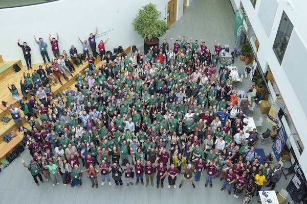 The wonderful RSEcon26 community! Photograph of the RSECon26 delegates